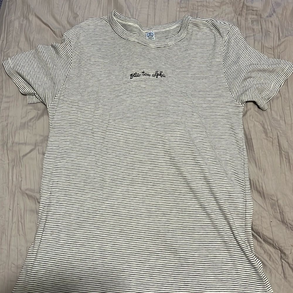Zeta Tau Alpha striped tee